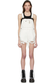 R13 - White Overall Jumpsuit