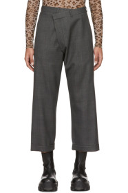 R13 - Grey Check Crossover Trousers