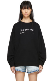 R13 - Black 'Sell Your Soul' Sweatshirt