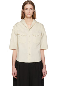 R13 - Off-White Oversized Cowboy Shirt