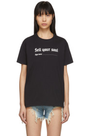 R13 - Black 'Sell Your Soul' Boy T-Shirt