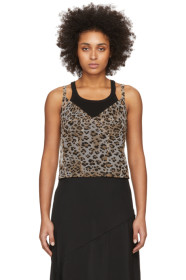 R13 - Beige Leopard Corset Cami