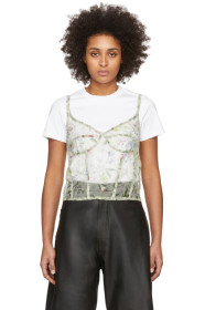 R13 - Off-White Floral Corset Camisole