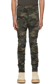 R13 - Multicolor Camo Rips Skywalker Jeans