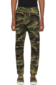 R13 - Green Camo Harem Sweatpants
