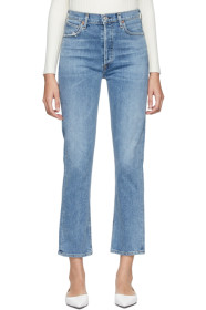Citizens of Humanity - Blue Charlotte High-Rise Straight Jeans
