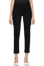 Citizens of Humanity - Black Harlow Ankle Mid-Rise Slim Jeans