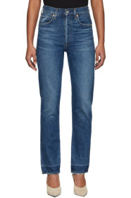 Citizens of Humanity - Blue Charlotte High-Rise Straight Jeans