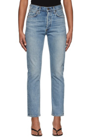 Citizens of Humanity - Blue Charlotte High-Rise Straight Jeans