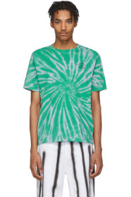 Carne Bollente - Blue & Green Tie-Dye 'Sex Positive' T-Shirt