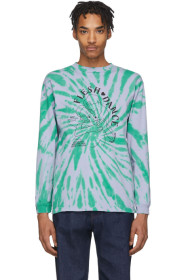 Carne Bollente - Purple & Green Tie-Dye 'Flesh Dance' Long Sleeve T-Shirt