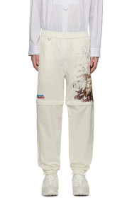 Doublet - White Chaos Embroidery Two-Way Pants