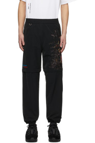 Doublet - Black Chaos Embroidery Two-Way Sweatpants