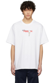 Doublet - White 'Key Person' Embroidery T-Shirt