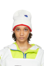 ADER error - White & Red Puma Edition Knit Beanie