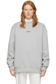 ADER error - Grey Oversized Logo Sweatshirt