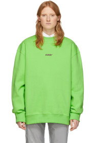 ADER error - Green Oversized Logo Sweatshirt