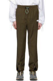 ADER error - Khaki Rivet Label Track Pants