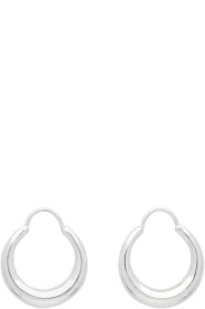 All Blues - Silver Fat Baby Snake Earrings