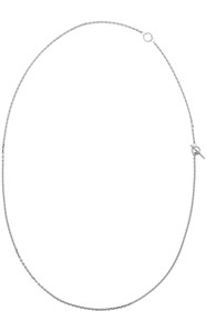 All Blues - Silver Polished String Necklace
