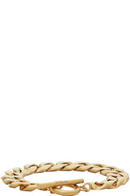 All Blues - Gold Polished Moto Bracelet