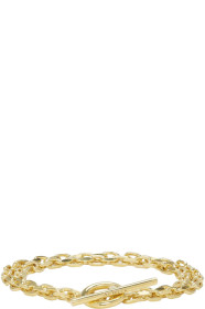 All Blues - Gold Polished Anchor Double Lap Bracelet