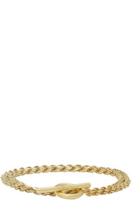 All Blues - Gold Double Lap Rope Bracelet