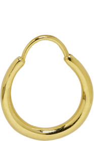 All Blues - Gold Polished Hungry Baby Snake Earring