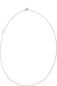 All Blues - Silver Polished String Necklace