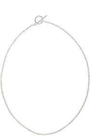 All Blues - Silver Polished Rope Necklace