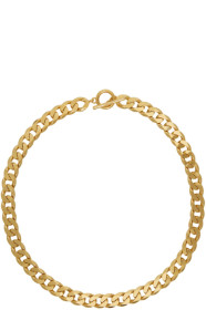 All Blues - Gold Moto Necklace