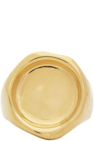 All Blues - Gold Polished Sigil Ring