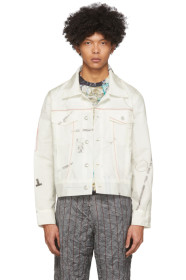 Kanghyuk - White Readymade Airbag Trucker Jacket