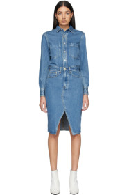 rag & bone - Blue Denim All-In-One Dress