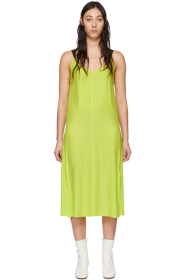 rag & bone - Green Silk Colette Slip Dress
