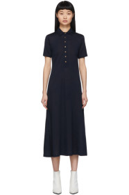 rag & bone - Navy Lyocell Rower Polo Dress