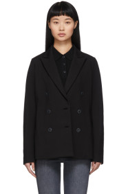 rag & bone - Black Double-Breasted Nyx Blazer