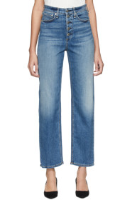 rag & bone - Blue Jane Super High-Rise Cigarette Jeans