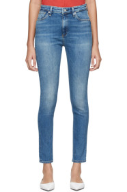 rag & bone - Blue Nina High-Rise Skinny Jeans