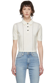 Rag & Bone - 灰白色 Jamie Polo 衫