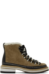 rag & bone - Bottes en suède brun clair Compass