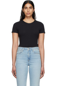 rag & bone - Black 'The Tee' Bodysuit