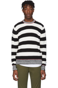rag & bone - Black & White Striped Axwell Sweater