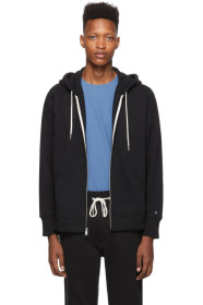 rag & bone - Black Classic Zip Hoodie