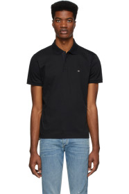 rag & bone - Black Interlock Polo