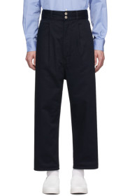 Comme des Garçons Homme - 海军蓝成衣染色长裤