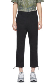 Comme des Garçons Homme - Black Ripstop Peach Trousers