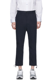 Comme des Garçons Homme - 海军蓝 Peach 防撕面料长裤