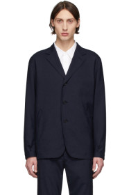Comme des Garçons Homme - 海军蓝羊毛凡立丁西装外套