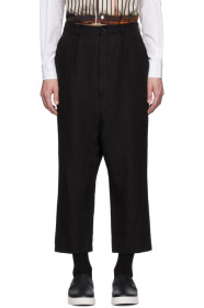 Comme des Garçons Homme - 黑色人字纹长裤
